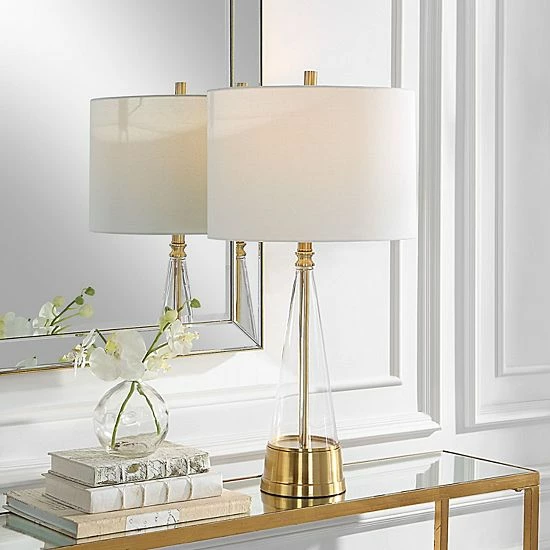Flash Sale 🔔 Unbranded Cone-Shaped Glass Table Lamp 🤩 - Image 2