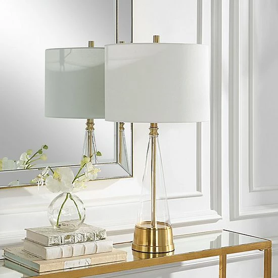 Flash Sale 🔔 Unbranded Cone-Shaped Glass Table Lamp 🤩 - Image 3