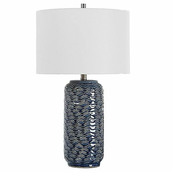 Flash Sale 🥰 Unbranded Ceramic Wavy Textured Table Lamp 🌟