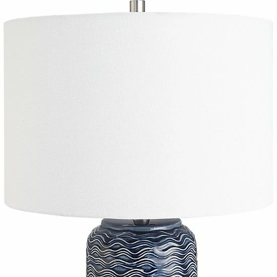 Flash Sale 🥰 Unbranded Ceramic Wavy Textured Table Lamp 🌟 - Image 4