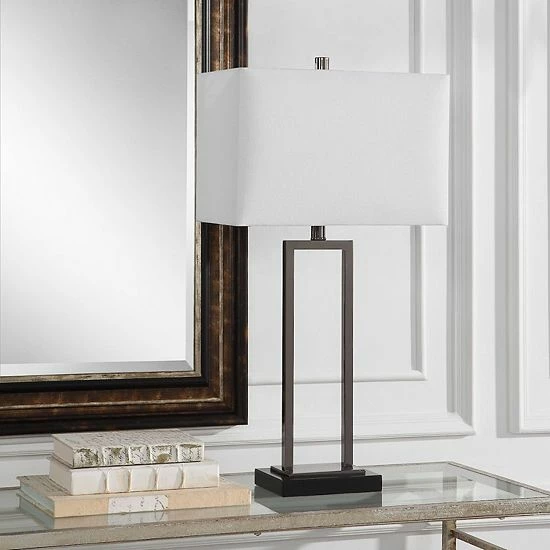 Budget ๐ Unbranded Contemporary Rectangular Table Lamp ๐งจ - Image 3