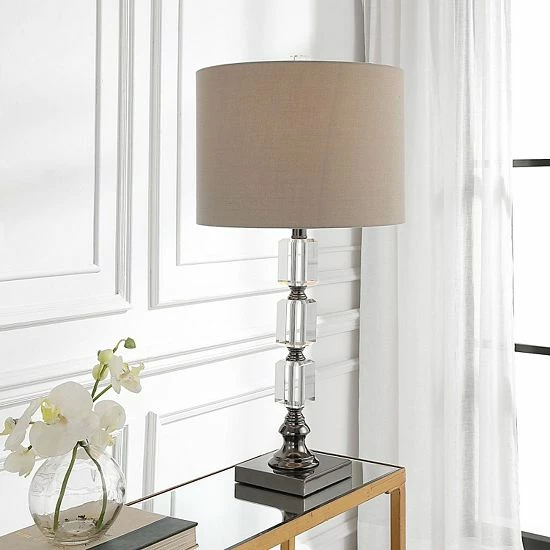 Best Pirce 😍 Unbranded Elegant Stacked Crystal Table Lamp 🎁 - Image 2