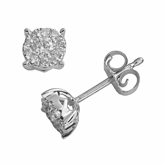Best deal ๐ Unbranded 10k White Gold 1/4-ct. T.W. IGI Certified Round-Cut Diamond Stud Earrings ๐ฏ