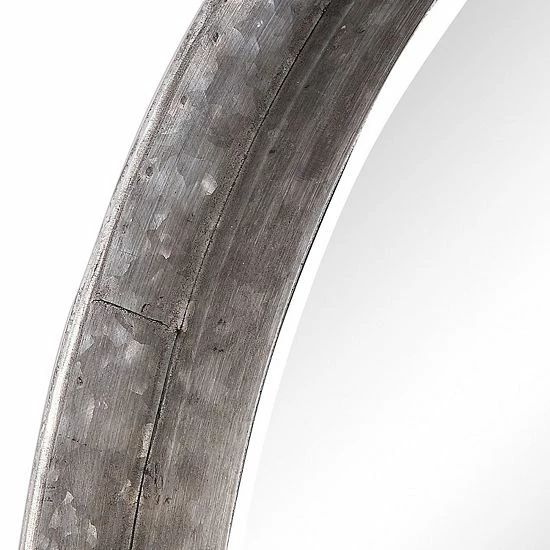 Outlet ๐ Unbranded 3-D Profile Round Metal Frame Nail Heads Accented Wall Mirror ๐ - Image 5