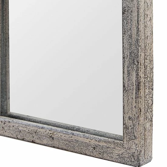 Cheapest ๐คฉ Unbranded Rustic Gray Metal Arched Windowpane Wall Mirror ๐ฏ - Image 5