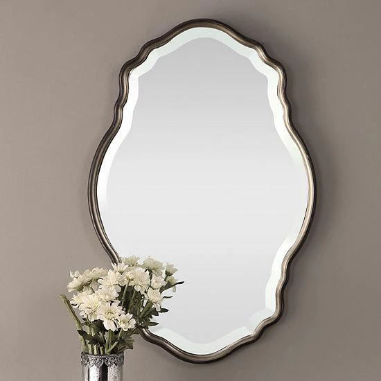 Cheapest 🎁 Unbranded Antiqued Silver Champagne Finish Wall Mirror 🥰 - Image 2