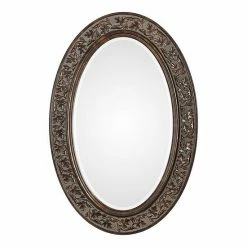 Hot Sale ✔️ Unbranded Bronze Finish Oval Frame Wall Mirror 😉