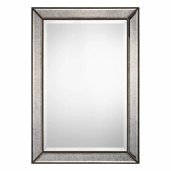 Buy ๐ Unbranded Bevel Antique Bronze Detail Facets Wall Mirror ๐
