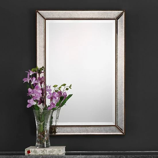 Buy ๐ Unbranded Bevel Antique Bronze Detail Facets Wall Mirror ๐ - Image 2