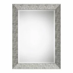 Cheapest 😉 Unbranded Textured Surface Metallic Silver Finish Wall Mirror 🔔