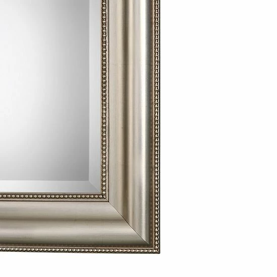 Buy ๐ Unbranded Lightly Antiqued Champagne-Silver Leaf Finish Wall Mirror ๐ฏ - Image 3
