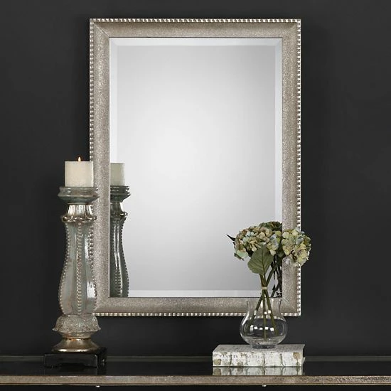 Wholesale ๐ฏ Unbranded Textured Surface Metallic Silver Finish Wall Mirror ๐ - Image 2