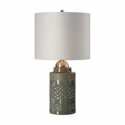 Best Sale 💯 Unbranded Mushroom Gray Ceramic Table Lamp 🧨