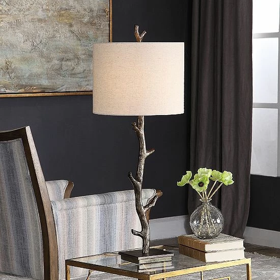 New 👍 Unbranded Dark Bronze Rustic Table Lamp 🌟 - Image 2