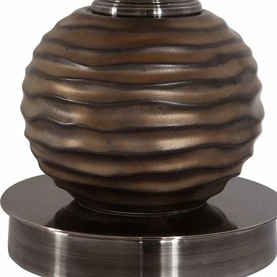 Promo 👏 Unbranded Bronze Textured Sphere Table Lamp 🔔 - Image 3
