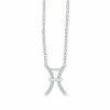 Best deal 😉 Unbranded Sterling Silver 1/10 Carat T.W. Diamond Pave Pisces Zodiac Pendant Necklace Silver Tone 🛒