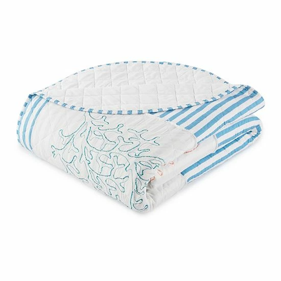 Coupon ๐ Unbranded Beach Haven Seersucker Sealife Bedspread Or Sham ๐ - Image 4