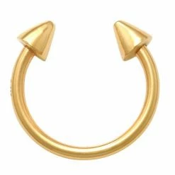 Best Pirce 😍 Unbranded 10K Gold Spiked Horseshoe Nose Ring 🛒