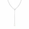 Best deal 🔥 Unbranded Sterling Silver Freshwater Pearl Lariat Necklace 🛒
