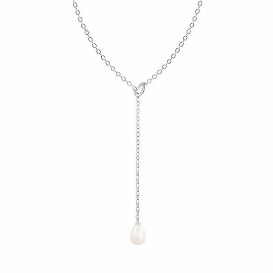 Best deal 🔥 Unbranded Sterling Silver Freshwater Pearl Lariat Necklace 🛒