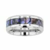 Flash Sale 🔔 Unbranded Men's Stainless Steel Abalone Inlay Ring 💯