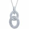 Best reviews of 🔔 Unbranded Sterling Silver Crystal Interlocking Links Pendant Necklace ✨