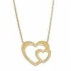 Coupon 👍 Unbranded 10k Gold Double Heart Necklace 🤩