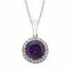 Cheap 💯 Unbranded 10k Rose Gold 1/8 Carat T.W. Amethyst Pendant Necklace 🧨