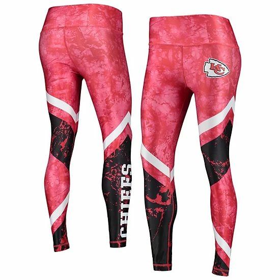 New 🤩 Unbranded 👩 Women's Concepts Sport Red/Black Kansas City Chiefs Dormer Knit Sublimated Leggings 👍 - Image 2