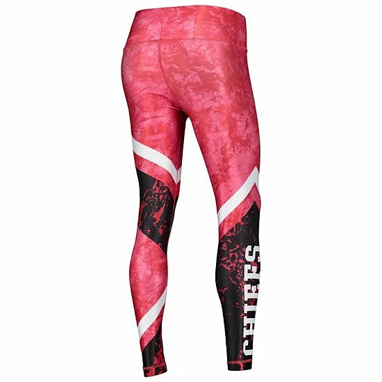 New 🤩 Unbranded 👩 Women's Concepts Sport Red/Black Kansas City Chiefs Dormer Knit Sublimated Leggings 👍 - Image 4