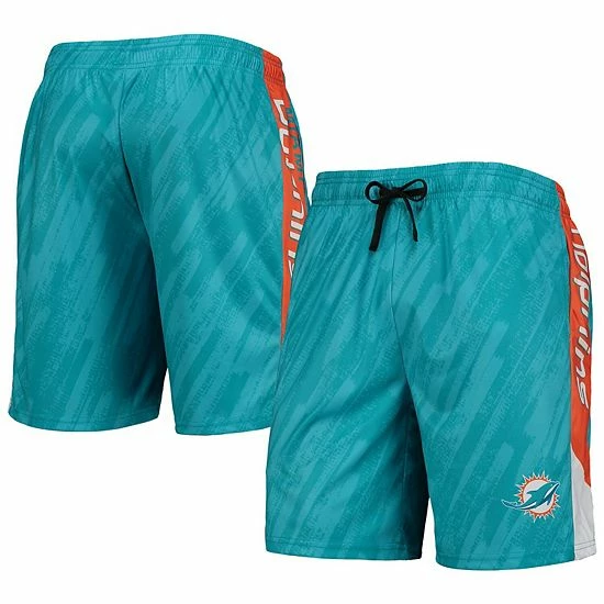 Cheap ✔️ Unbranded Men's FOCO Aqua Miami Dolphins Static Mesh Shorts 👏