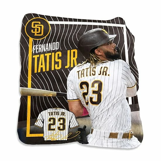 Hot Sale 🤩 Unbranded Fernando Tatis Jr. San Diego Padres Game Day Player Raschel Throw Blanket 😍
