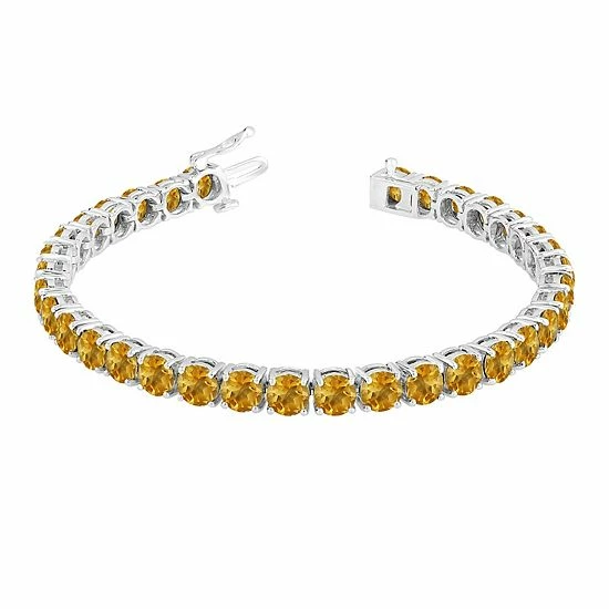 Outlet ๐ Unbranded Sterling Silver Gemstone Clasp Bracelet Garnet ๐คฉ - Image 3