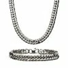 Cheap 🤩 Unbranded Men's Curb Chain Necklace & Bracelet Set 👍