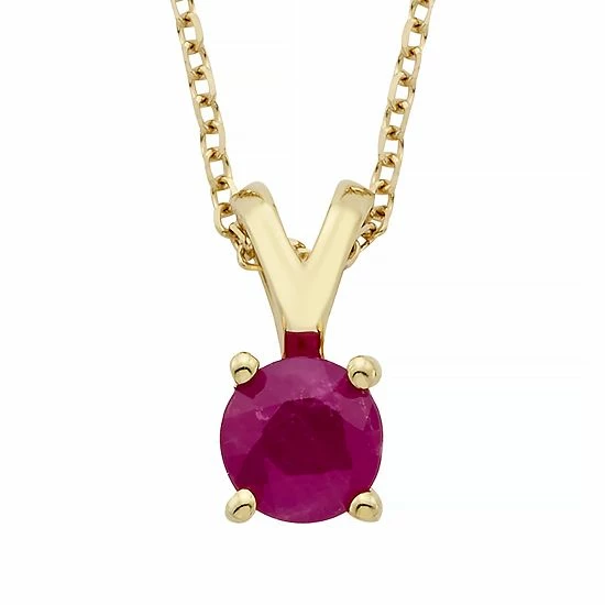 Brand new 🤩 Unbranded The Regal Collection 14k Gold Ruby Pendant Rose 🔔 - Image 2