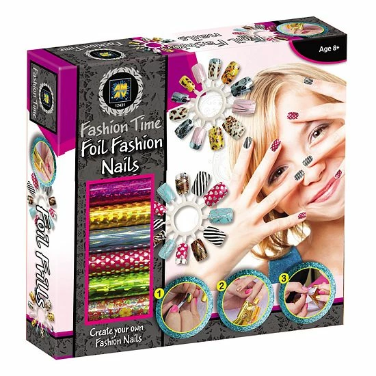 Best Sale 🥰 Unbranded 👧 Girls Foil Fashion Nails 🎉
