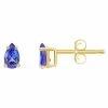 Promo 🥰 Unbranded 14k Gold Pear Shape Tanzanite Stud Earrings 14k White Gold 😍