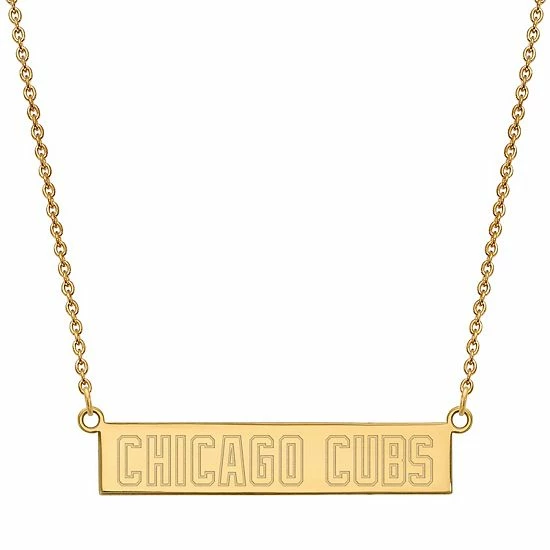 Best Sale ๐ Unbranded Sterling Silver LogoArt Chicago Cubs Small Bar Necklace ๐ - Image 2