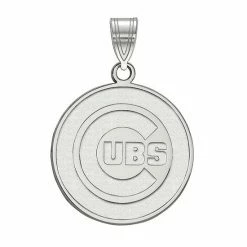 Wholesale ✔️ Unbranded Sterling Silver LogoArt Chicago Cubs Large Pendant 🥰