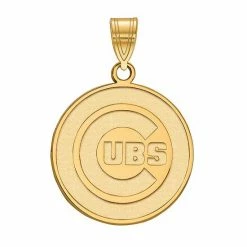 Best deal 💯 Unbranded 10k Gold LogoArt Chicago Cubs Large Pendant Yellow 🌟
