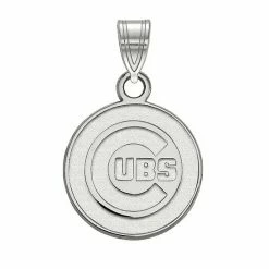 Wholesale 🧨 Unbranded Sterling Silver LogoArt Chicago Cubs Small Pendant ⭐