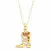 Coupon 🛒 Unbranded Tri-Tone 10k Gold Boot Charm Necklace 🛒