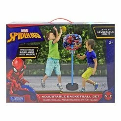 Discount ⌛ Unbranded Marvel Spider-Man Stand Up Adjustable 🏀 Basketball Hoop For Kids ✔️