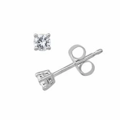 Discount 😀 Unbranded 10k Gold 1/10-ct. T.W. Diamond Stud Earrings 10k White Gold 😀