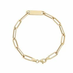 Best deal ✔️ Unbranded 10k Gold Paper Clip Link Bracelet 💯