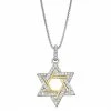 Deals 😍 Unbranded 10k Gold Over Silver 1/4 Carat T.W. Diamond Star Pendant Necklace 😀