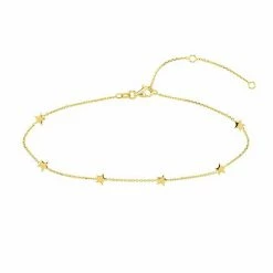 Wholesale 🌟 Unbranded 14k Gold Star Station Anklet 🤩
