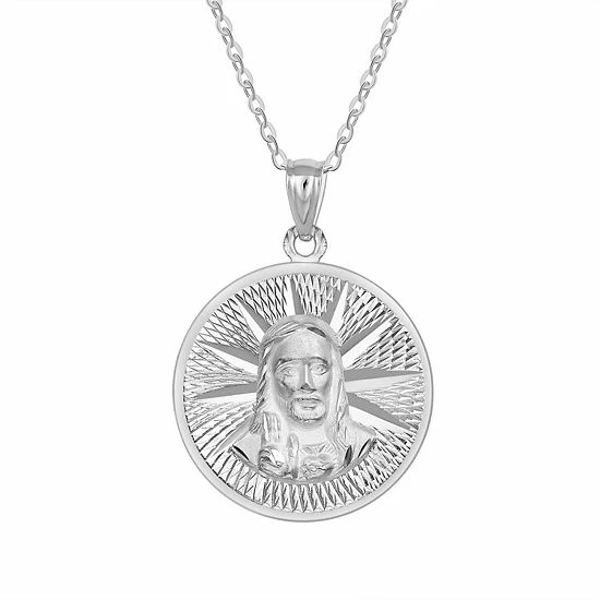 Best Sale 👏 Unbranded Sterling Silver Jesus & Mary Pendant Necklace 🎁