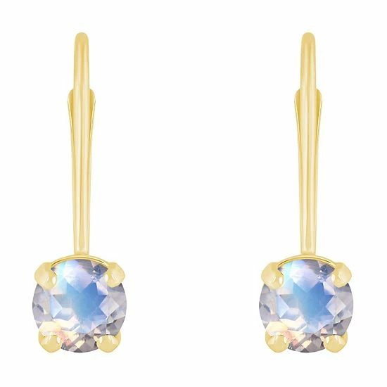 Best deal ๐ Unbranded 14k Gold Gemstone Leverback Earrings June ๐ - Image 2