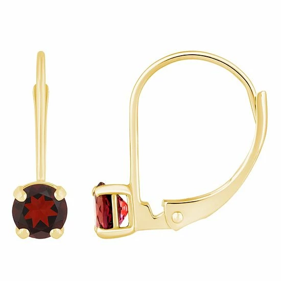 Best deal ๐ Unbranded 14k Gold Gemstone Leverback Earrings June ๐ - Image 4